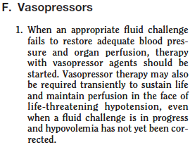 Vasopressores Dellinger RP et al: Crit Care Med