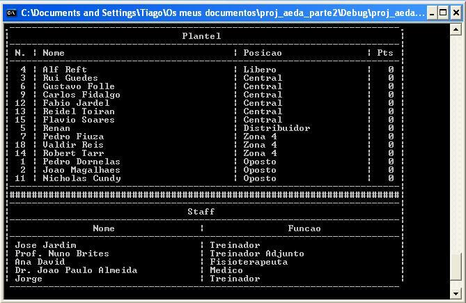 1.1.4 Editar Staff Este tópico, como o título indica, tem por objectivo a edição dos parâmetros do staff da equipa em questão, sendo estes, o nome e a função. 1.1.5 Adicionar Staff Este menu cria o novo elemento do staff, cujas características são escolhidas pelo utilizador e adiciona este novo elemento à equipa em questão.