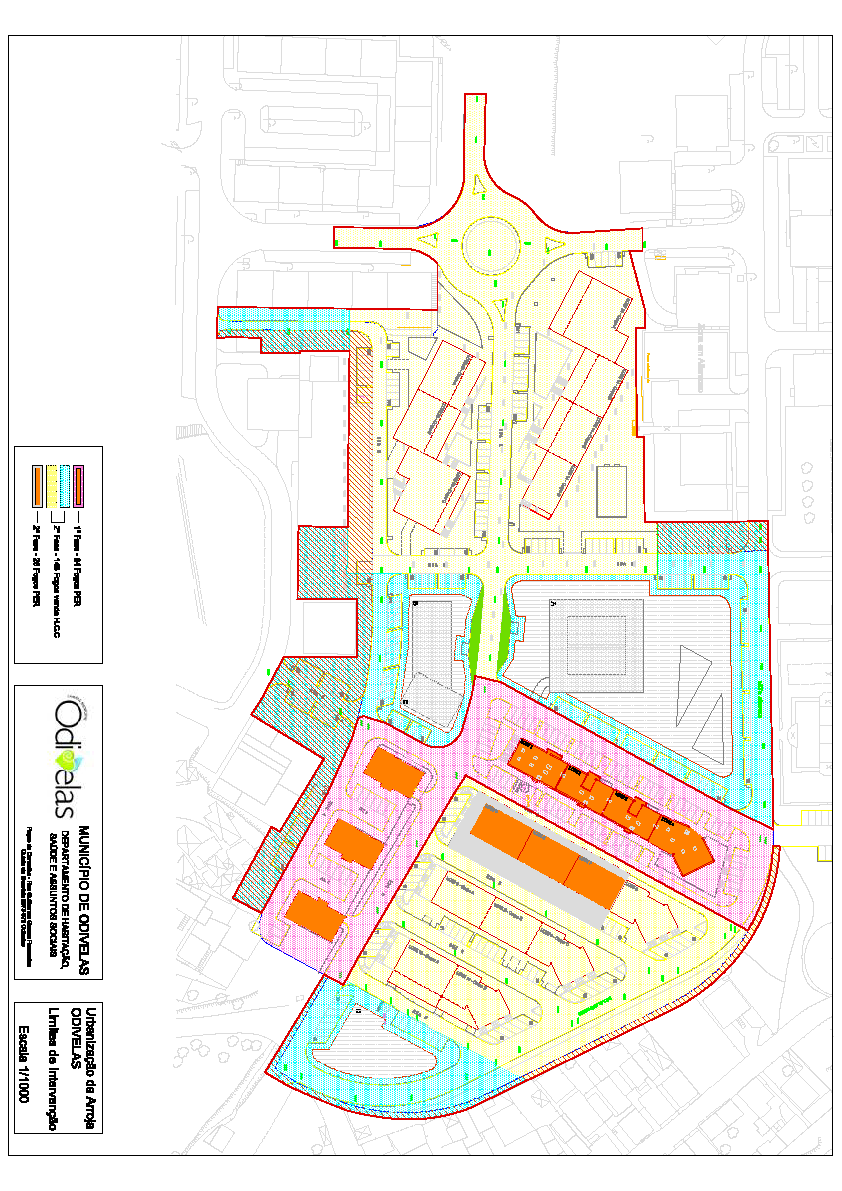 No caso específico da Urbanização da Arroja, através do Loteamento Municipal para o terreno da Arroja, constituíram-se 15 lotes de habitação, equipamento e