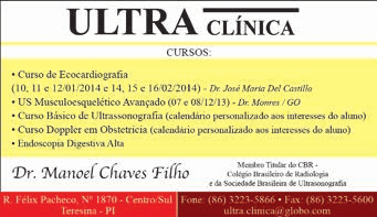 agenda de 2014, o período de 22 a 25 de outubro, para 18ª edição do Congresso Brasileiro de Ultrassonografia da SBUS e 9º Congresso Internacional de Ultrassonografia da Fisusal, que serão realizados
