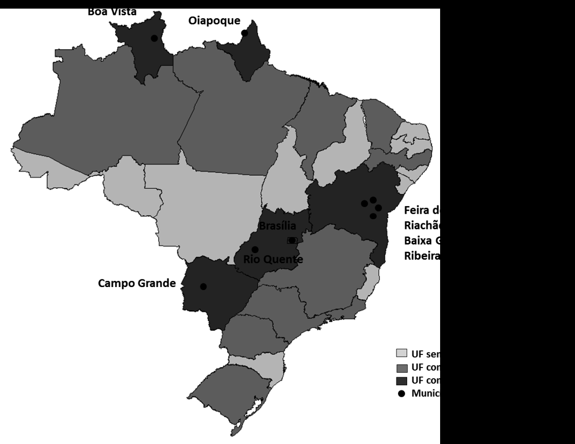 Tel 6 Municípios com registros de csos utóctones de fere de chikunguny té SE 05, Brsil, 2015 Unidde d Federção Município Csos notificdos Lortório Csos confirmdos Clínico-epidemiológico Investigção