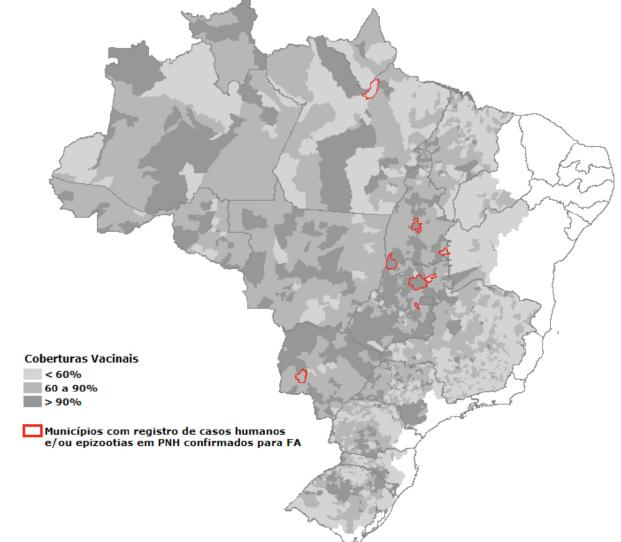 Relação dos Casos e epizootias