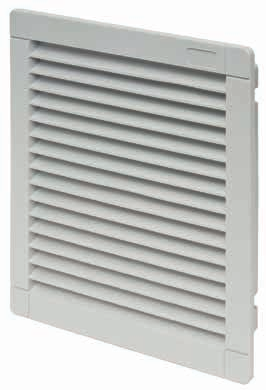 SÉRIE SÉRIE O tamanho do filtro de exaustão deve corresponder ao tamanho do ventilador com filtro, para obter a melhor ventilação no interior do armário/painel elétrico Profundidade mínima no