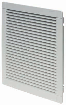 SÉRIE SÉRIE O tamanho do filtro de exaustão deve corresponder ao tamanho do ventilador com filtro, para obter a melhor ventilação no interior do armário/painel elétrico Profundidade mínima no