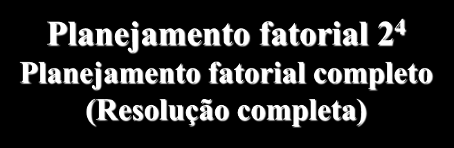 Interpretação dos resultados Média global 67,8±0,9 Efeitos principais T 22,5±1,8 C -13,5±1,8 Efeito de