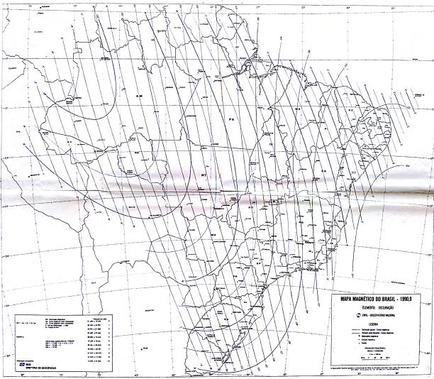 Mapa Magnétic d Brasil 1990,0-7