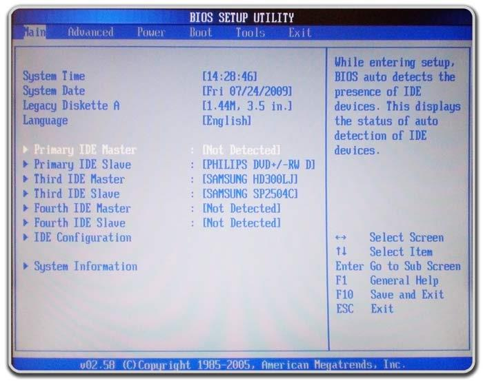 BIOS (Basic Input/Output System ou Sistema Básico de Entrada