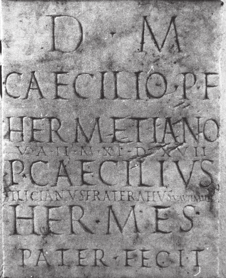 CIL II 205, notável altar funerário (de Olisipo?) Fig. 8 O texto do epitáfio. Fig. 9 A versão de Levy-Maria Jordão. Fig. 10 Pormenor da l. 6. Foto de Luísa Guerreiro.