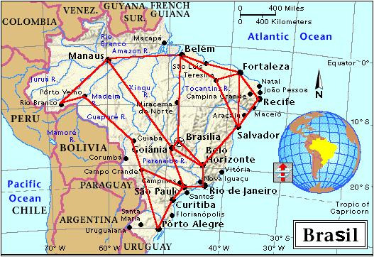 Aplicações do PCV Pessoas são surpreendente boas para encontrar soluções aceitáves para o PCV rapidamente. Jogue o seguinte jogo online para ver o quão bom você é! http://www.tsp.gatech.