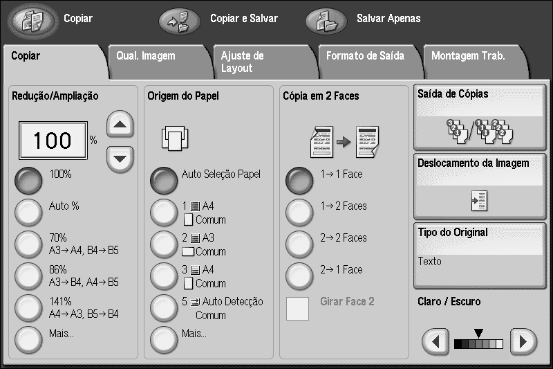 Visão geral Deslocamento de imagem A função Deslocamento de imagem é usada com trabalhos de cópia.