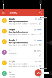 Gmail Se você tiver uma conta do Google, poderá usar o aplicativo Gmail para ler e escrever mensagens de e-mail.