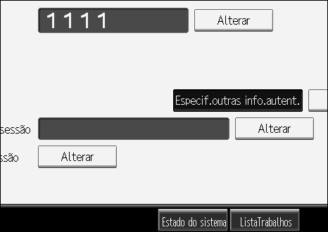 Registar Endereços e Utilizadores para as Funções Scanner H Prima [Alterar] em Nome de utilizador de início de sessão. 6 I Introduza o nome de utilizador de início de sessão e, em seguida, prima [OK].