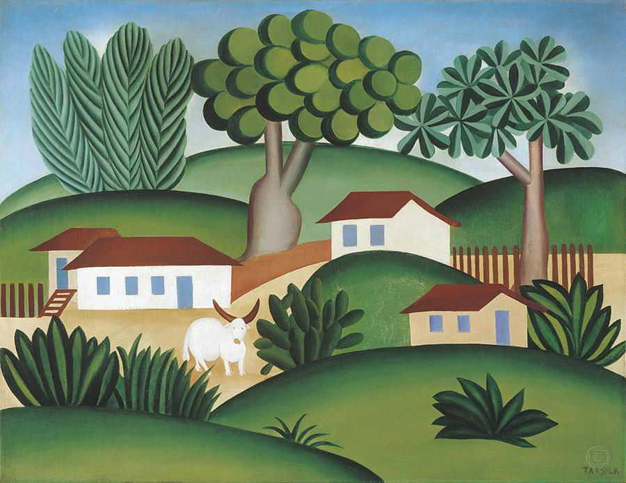 TARSILA DO AMARAL Tarsila estudo no Brasil e na França onde teve grande influencia do Cubismo.