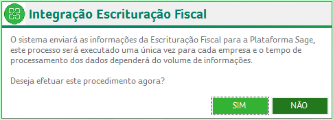 Integração com o Sage Gestão Contábil e Cordilheira Se você utiliza os sistemas Sage Gestão Contábil ou Cordilheira, para usufruir desta novidade, basta você atualizar seu sistema.