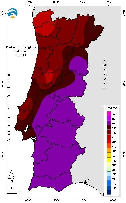 Índice de Seca PDSI Em 31 de agosto de 2014 e segundo o índice meteorológico de seca PDSI 1 (Tabela 2 e Figura 7), não se verificaram alterações significativas relativamente ao mês anterior,