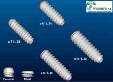 x L 24mm T730824 Parafuso femoral ø 8mm x L 24mm T730924 Parafuso femoral ø 9mm x L 24mm T730830 Parafuso tibial ø 8mm x L 30mm T730930 Parafuso tibial ø 9mm x L 30mm T731030 Parafuso tibial ø 10mm x