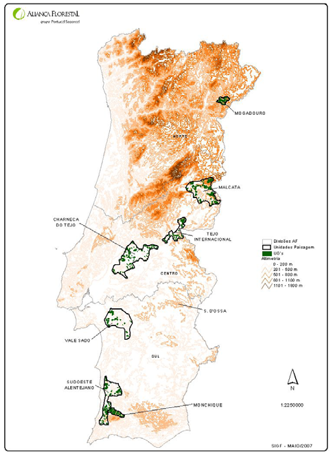 novas abordagens na gestão florestal: Planeamento à Escala da Paisagem Gestão de Áreas de Alto