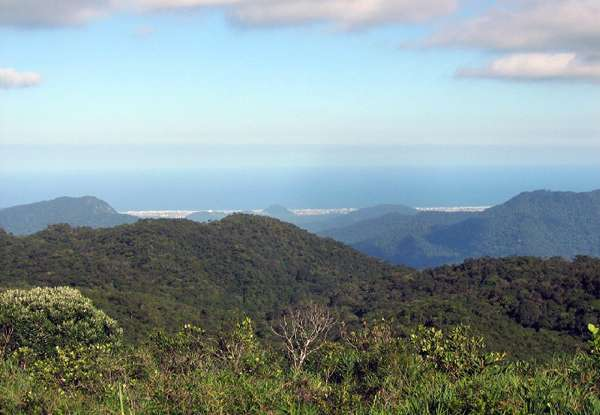 Nova Tamoios - Serra A topografia acidentada na