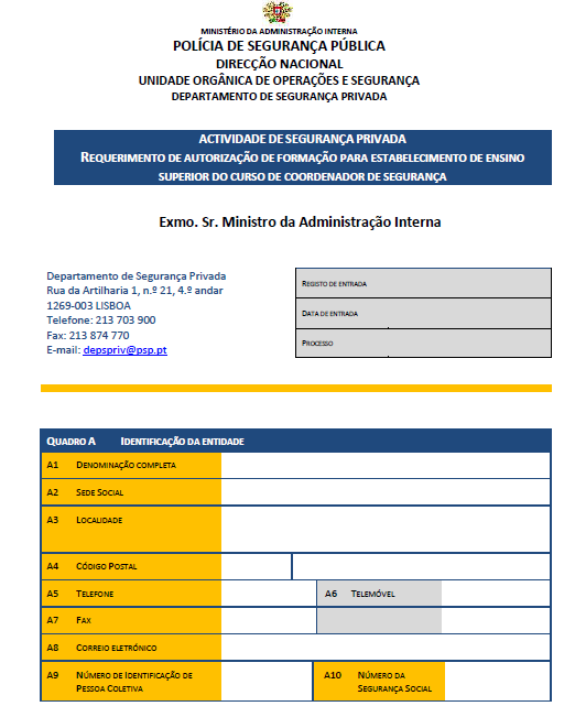 Anexo VI - Modelo de requerimento para