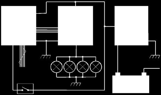 7 Sinais de controladores (evolução dos circuitos) STS Série 50, (Luzes de Estrada) Placa Esquerda Placa Distribuição de Energia (Ao lado da Cabine) A16 Painel de Relês e Fusíveis