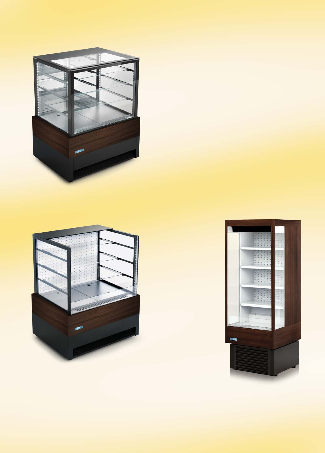 Auden conveniência ACR 70 / CARACTERÍSTICAS POR CARACTERÍSTICAS GERAIS: - Bandejas de fundo em aço inox. - Acabamento disponível nas - Expositor de Atendimento Refrigerado.