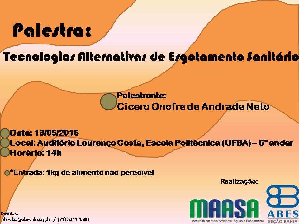 Figura 16 - Palestra: Tecnologias Alternativas de