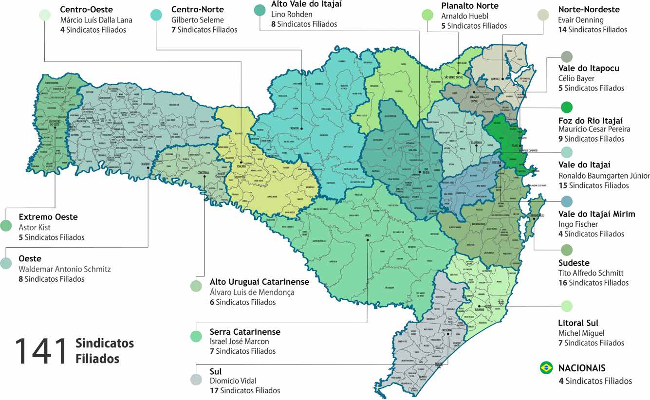 Dossiê 8 MOVIMENTO A INDÚSTRIA PELA EDUCAÇÃO s Catarinenses 2015 9 Dossiê Vice-Presidências Regionais da