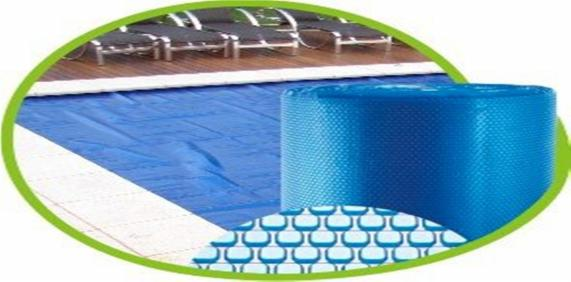 Figura 3 (Capa Térmica) O uso de capa Térmica é OBRIGATÓRIO para qualquer pessoa que tenha piscina aquecida, é uma questão de cidadania o uso comedido de eletricidade pelo não desperdício de energia