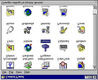 Figura 3: O Painel de Controlo no Windows 95 6.