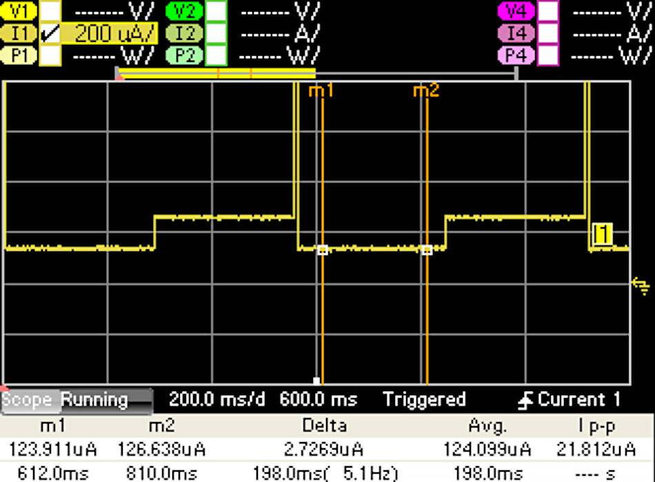 7 Keysight Aumente a Duração da Bateria do seu Dispositivo Móvel ou Wireless - Brochura Visualização do osciloscópio do N6705B No analisador de potência CC, essa função é semelhante aos recursos de