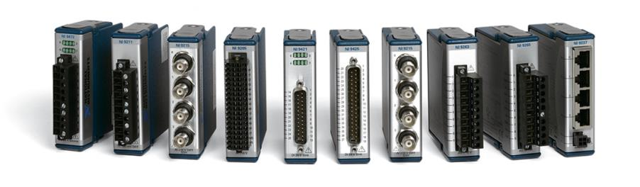 E/S modular para aplicações específicas de HIL + de 150 módulos de E/S de uso industrial Comunicação LIN e CAN PWM Resistência Células de carga E/S