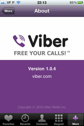 recorre aos servidores do serviço para encaminhar a saída da chamada até a um número de telefone que tenha também sido registado no Viber.