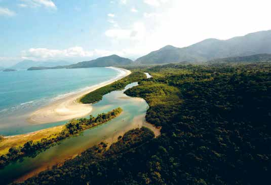 Uso público das unidades de conservação e seus impactos Plano para a viabilização da pesca artesanal CADERNO TEMÁTICO 5 TURISMO SUSTENTÁVEL E PESCA ARTESANAL Praia e Rio da Fazenda, Picinguaba.