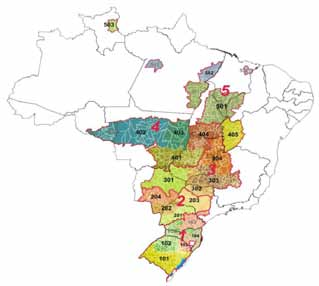 Cultivares de Soja Macrorregiões 1, 2 e 3 - Centro-Sul do Brasil Cultivares de Soja Macrorregiões 1, 2 e 3 - Centro-Sul do Brasil proposta, resultando neste modelo aprovado pelo MAPA (3ª Aproximação).