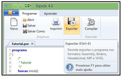 O único momento em que há a necessidade de serem apresentadas as ferramentas da simulação é quando o contexto de simulação de algum documento está selecionado, conforme é ilustrado na Figura 21.