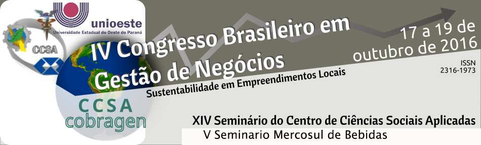 ANÁLISE DA INSTITUCIONALIZAÇÃO DO SISTEMA DE CUSTEIO EM UMA EMPRESA DE COMÉRCIO ATACADISTA DE ALIMENTOS NO MUNÍCIPIO DE SANTA TERESA DO OESTE SOB A ÓTICA DA TEORIA INSTITUCIONAL Modalidade: Resumo