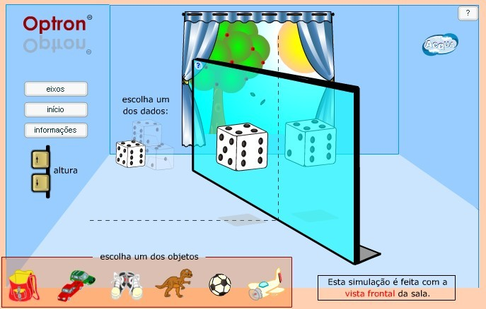 Nesse primeiro ambiente, o usuário possui uma