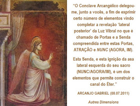 GABRIEL - 8 de julho de 2011 Eu sou Gabriel, Arcanjo. Irmãos e Irmãs em Cristo. Assim, nós podemos dizer, nós também, Arcanjos.