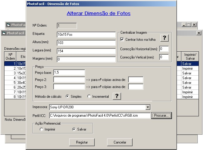 3.3- Selecione o formato a ser configurado e clique no botão Alterar, conforme abaixo. 3.