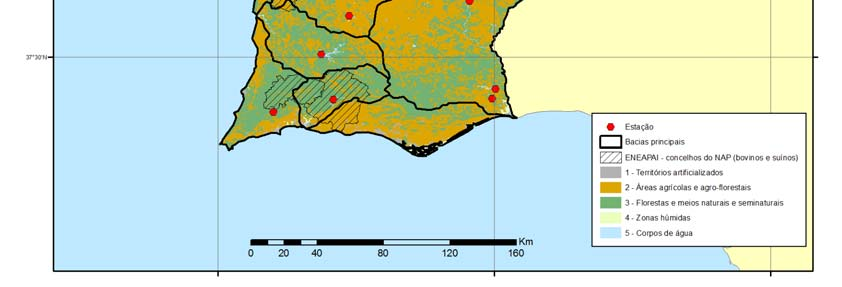 Figura 10.1 Continente - Pressões nas Águas Superficiais Interiores.