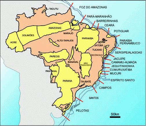 15 Figura 1. Bacias sedimentares brasileiras com potencial gerador (ANP).