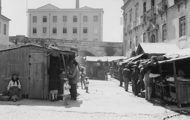Mercado de rua. Xabregas. 1939.