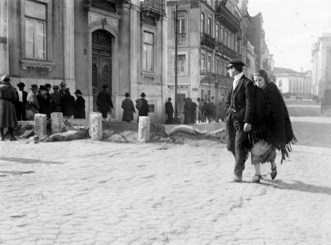Praça do Príncipe Real, revolta de fevereiro de 1927.