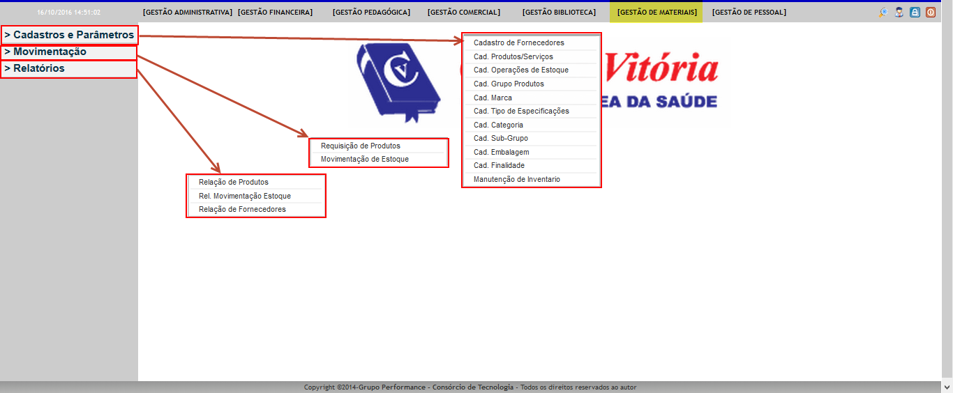 Total Controle de Bens materiais e patrimoniais Permite cadastrar todos os itens de almoxarifado e bens patrimoniais com foto, com fornecedor e custos.