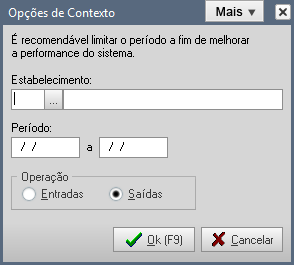 4.4 DOCUMENTOS CONSOLIDADOS A partir dos Documentos consolidados o usuário pode visualizar as movimentações de entradas ou saídas e posteriormente montar relatórios.