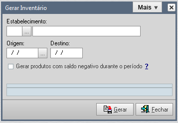 Alterar, para realizar a alteração a data ou situação do inventário. 6.