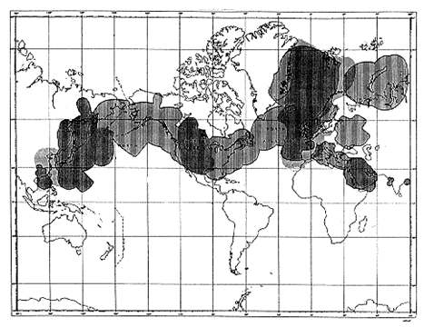 O sistema foi gradualmente aprimorado e expandido, até que, no final da década de 1970, sua cobertura por ondas terrestres estendia-se sobre a maioria das regiões costeiras do Atlântico Norte, com