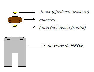 18 Figura 4 - Disposição geométrica para medida da eficiência. 3.