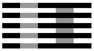 Número 19 Ilusão branca A Ilusão branca é uma ilusão de óptica que ilustra o fato de que a mesma cor pode extrair percepções diferentes de brilho em contextos diferentes.