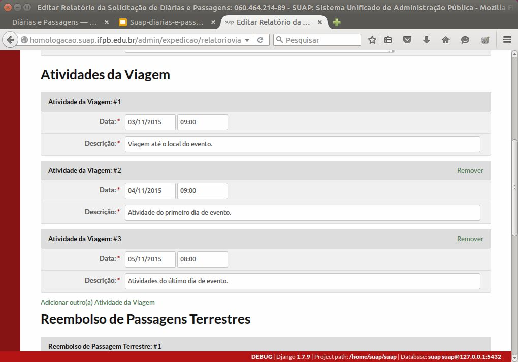 Como prestar contas de uma viagem? 1. Navegar até a página: Administração Diárias e Passagens Prestar Contas. 2.